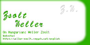 zsolt weller business card